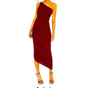 Norma Kamali long dress super chic color berry